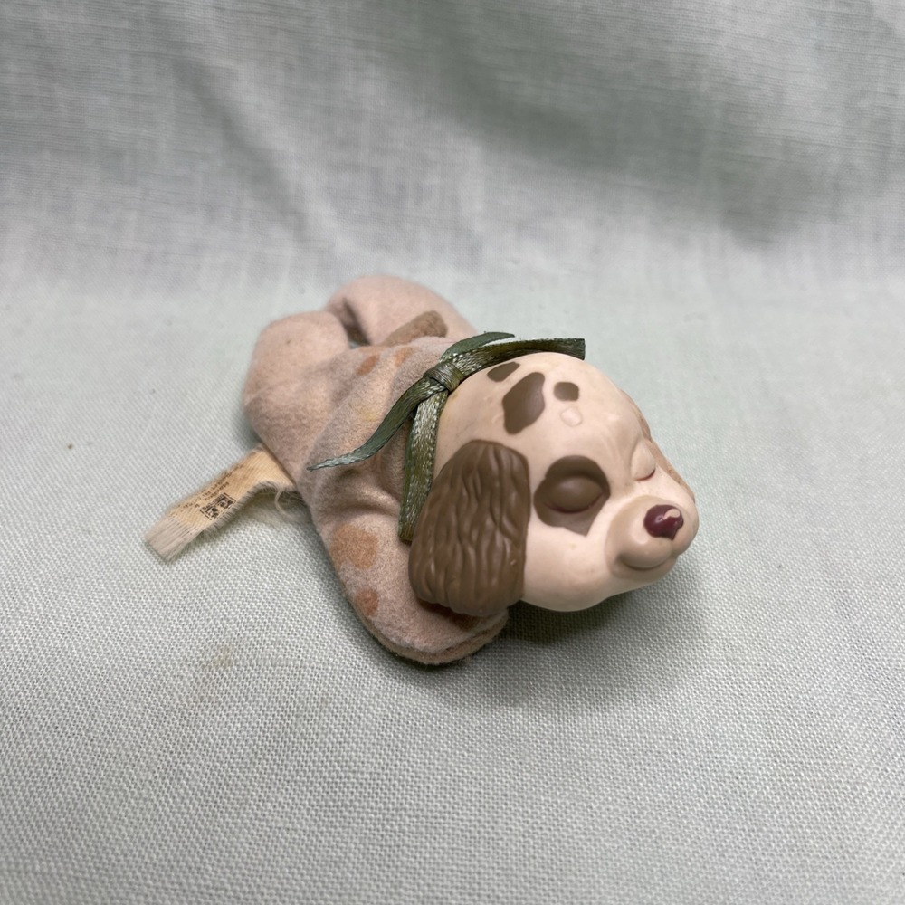 1991 Hasbro Surprise Puppy Sleeping Dog Plush Toy Vintage Pocket Pet Vintage
